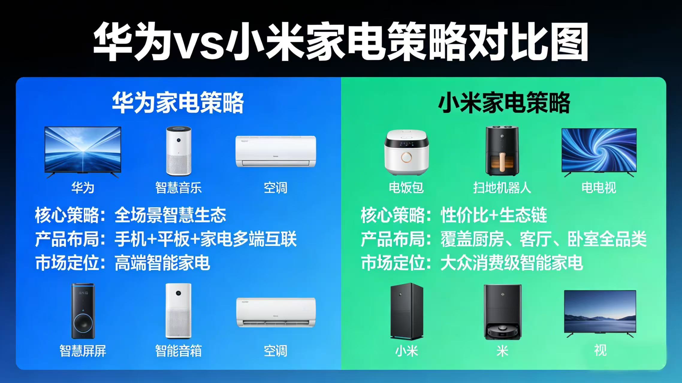 王自如谈华为小米家电的区别王自如AWE现场直播 王自如在 AWE 直播里对两家模