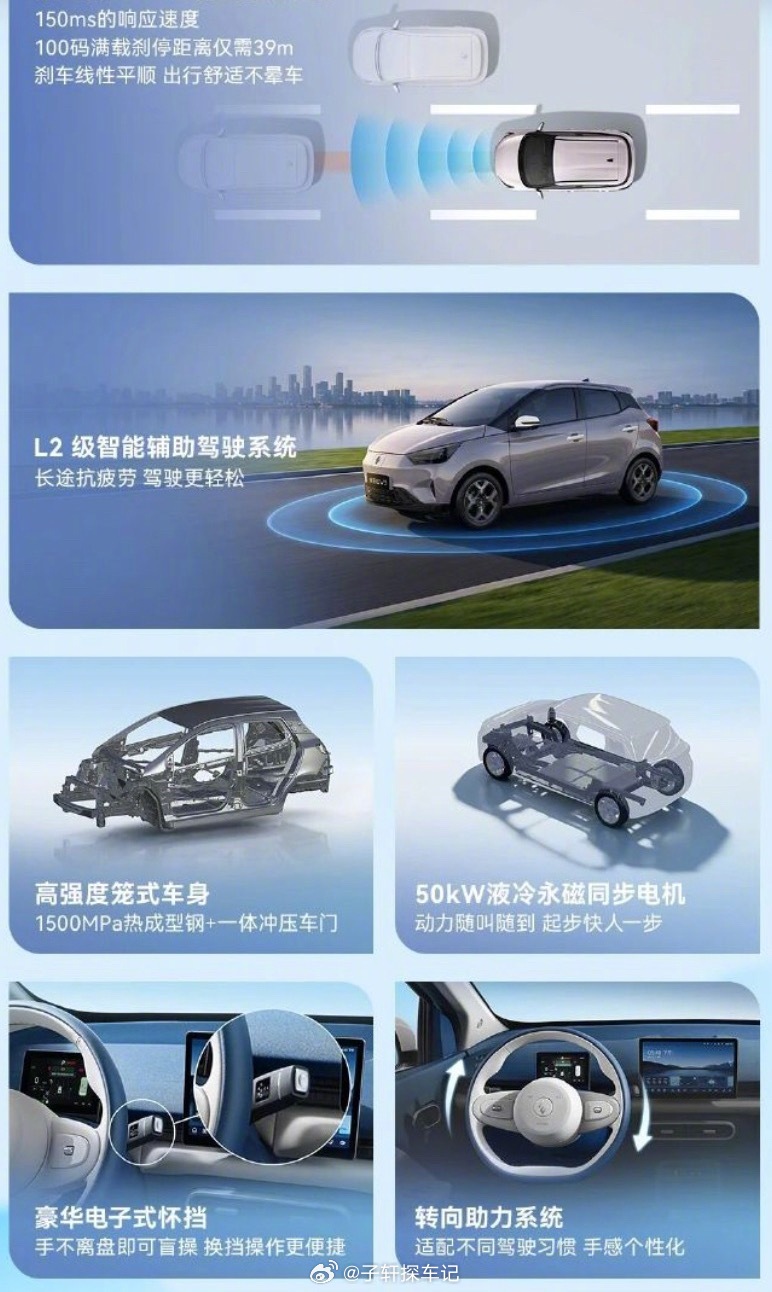 【 灵动代步新选择，江铃易至EV3正式来袭】日常出行又多了款贴心小车啦，江铃全新