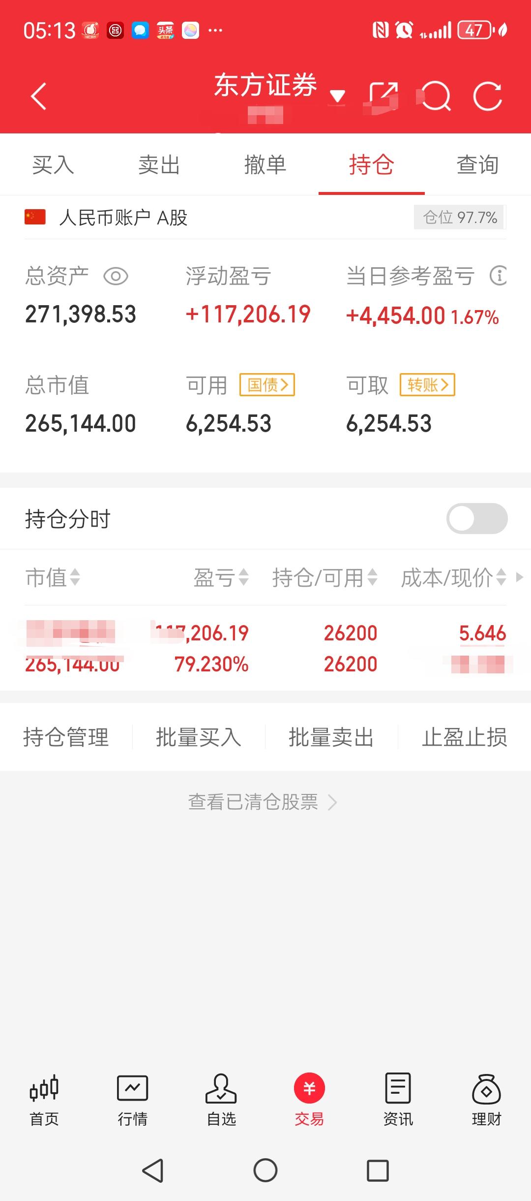 这个账户，今年最高的时候收益突破150%，10月份以后有所回落，目前是刚好100