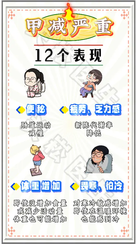 甲减 健康科普