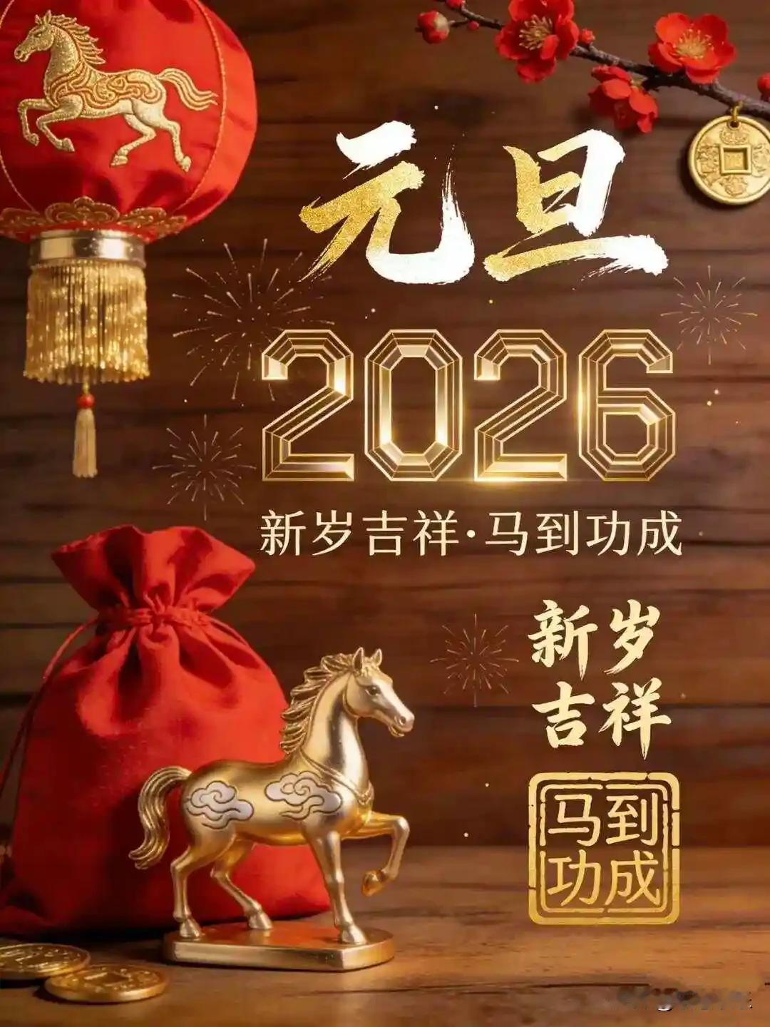 一人一句新年祝福愿2026年，骏马踏春启新程，所求皆如愿，所行皆坦途。家人安康，