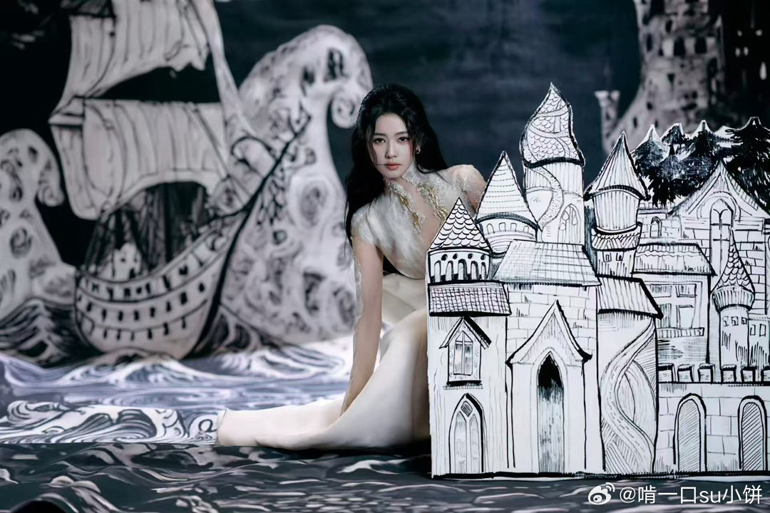 白鹿 古堡女爵芭莎之夜白鹿古堡女爵出圈造型，发型高级耐看，每一处细节都处理得很好