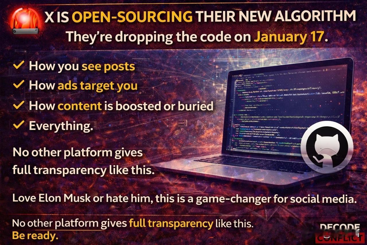 埃隆·马斯克又一次改变了游戏规则

7 天后，X 将开源其全新的推荐算法——决定