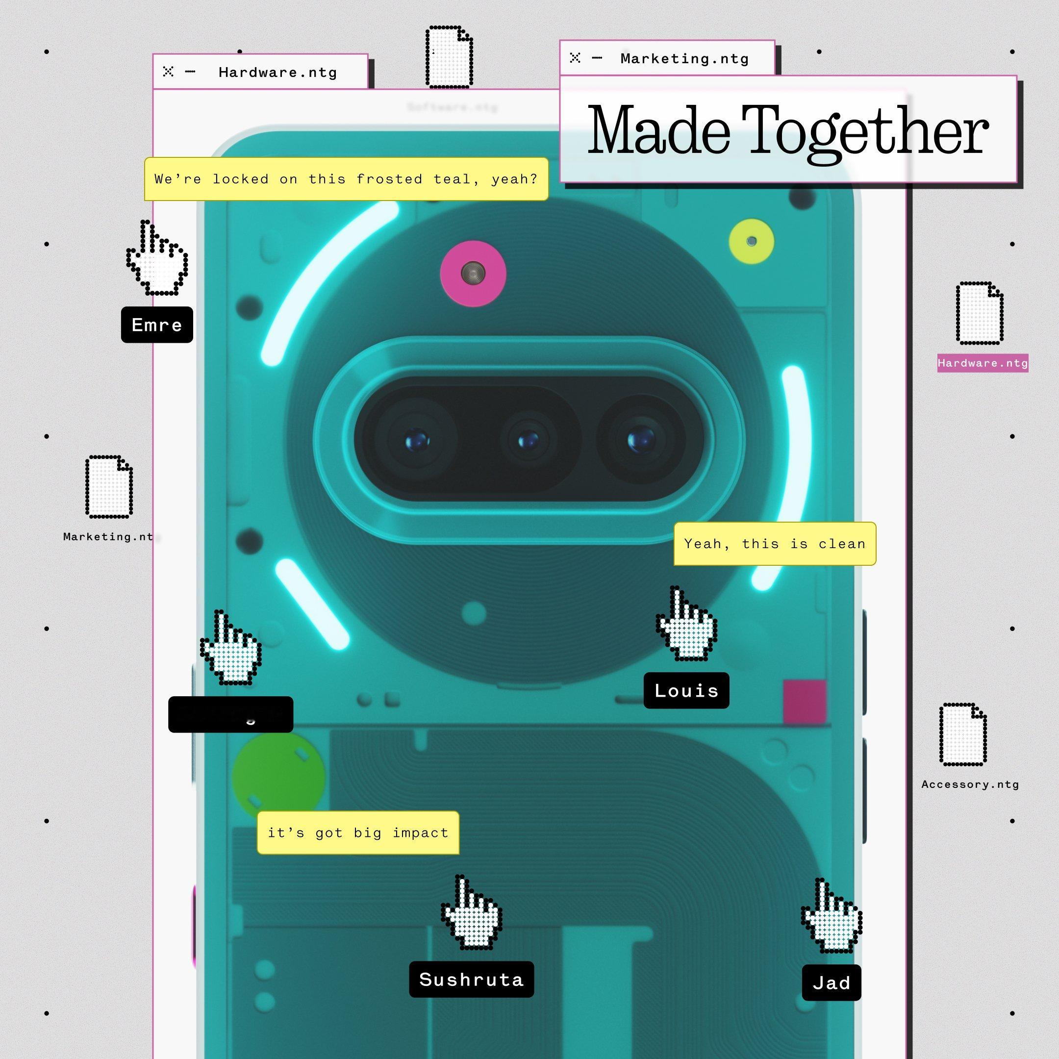 这个 Nothing Phone 3a 社区版 是真的挺好看啊。蓝绿磨砂透明后盖