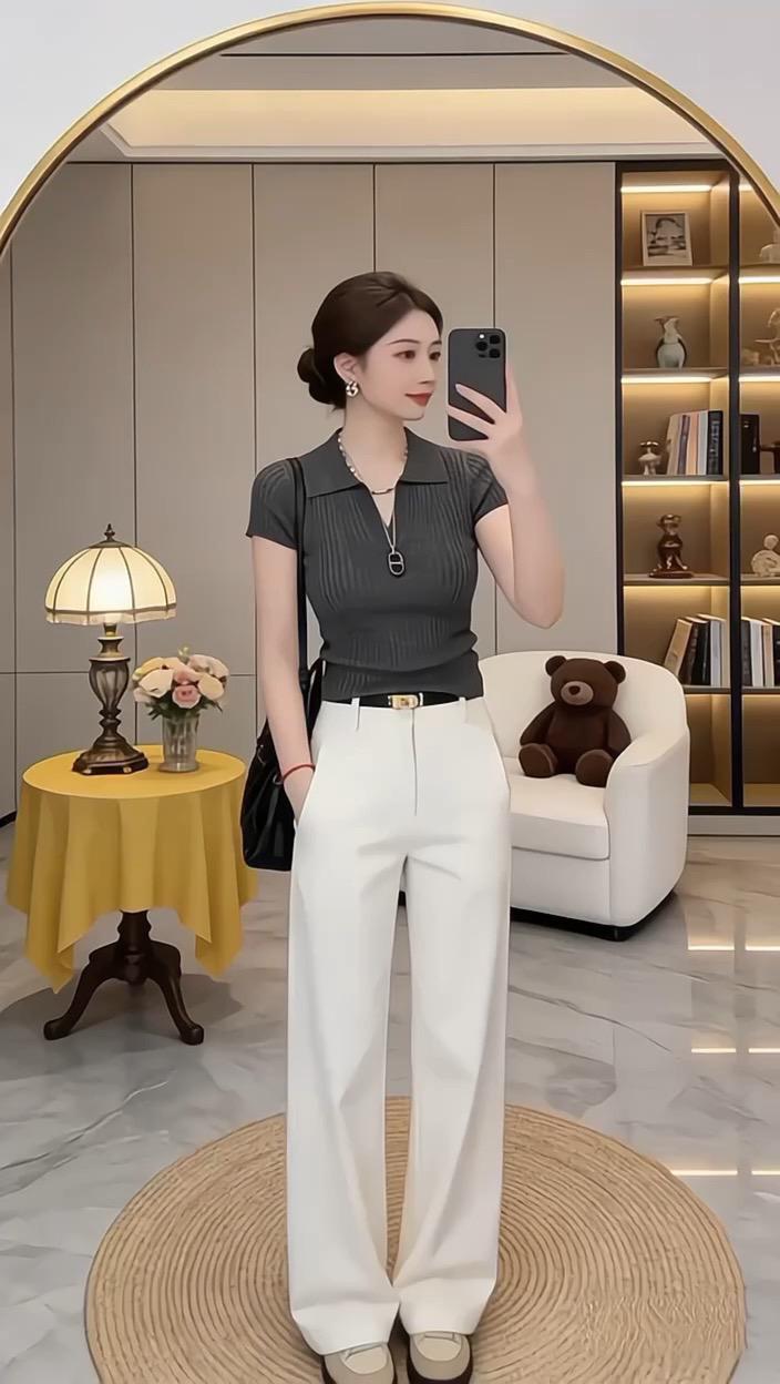 修身针织衫 洋气减龄 谁穿谁好看 面料柔软舒适