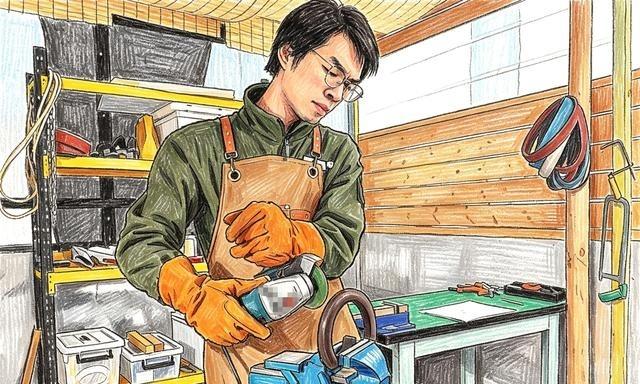 徐云停更一年终于诈尸了，这次不骑车，改行打铁了。

视频里他拿火车旧弹簧锻刀，一