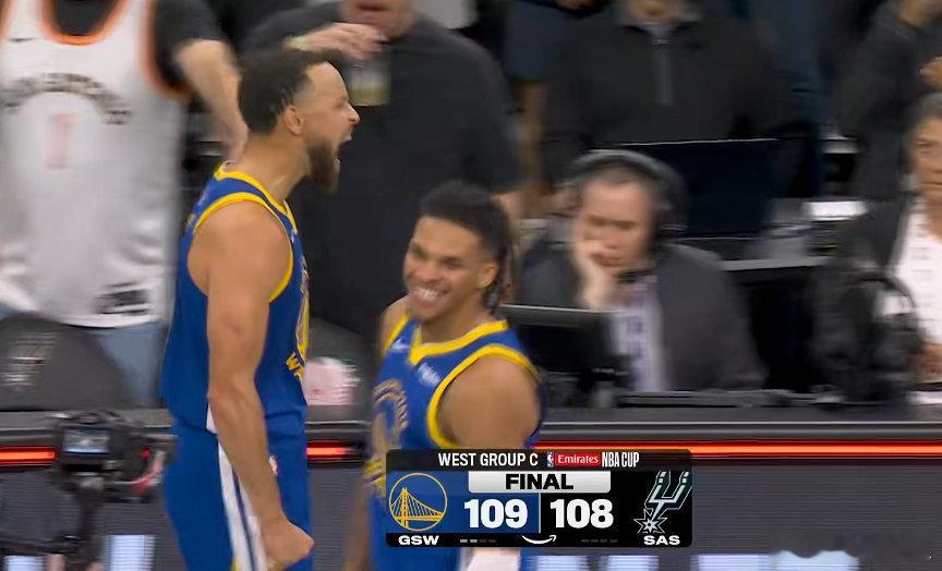 勇士连胜马刺，库里连续两场轰出95分。46分5篮板5助攻49分4篮板2助攻最后库