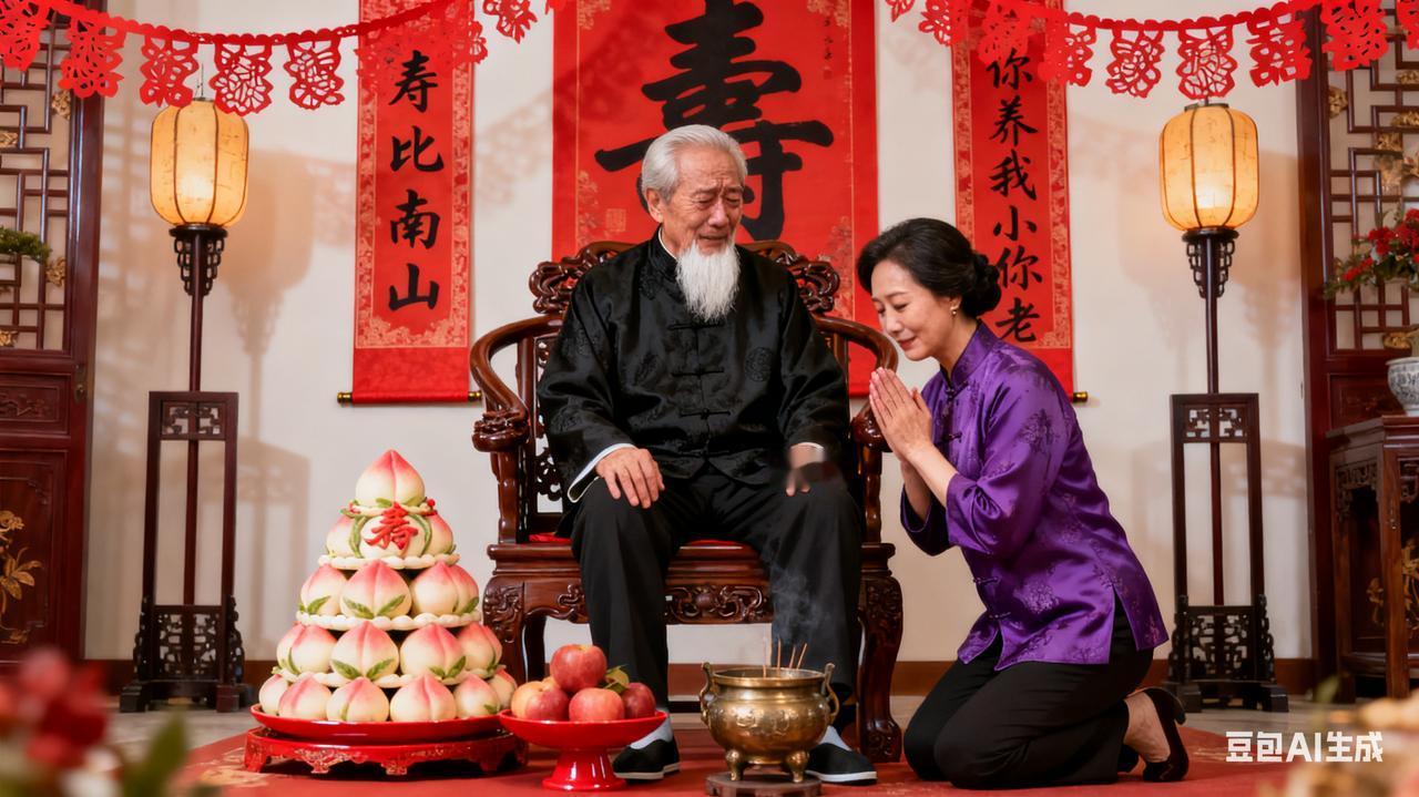 这个女儿捡的值了！”老父亲78岁寿宴，张白鸽icon跪在地上向老父亲行跪拜之礼！