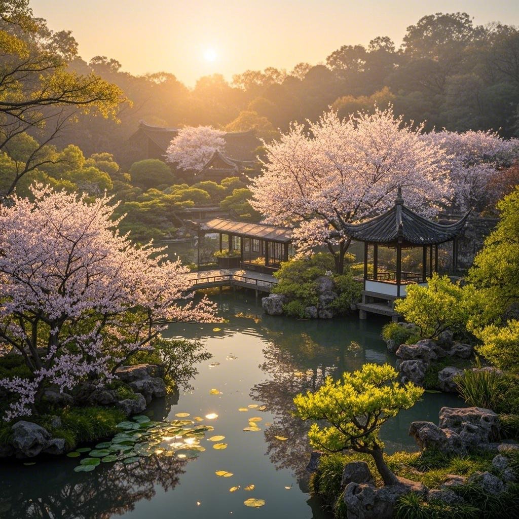 江南春晨，桃溪柳陌醉空楼。艺术与春日的邂逅 ​​​