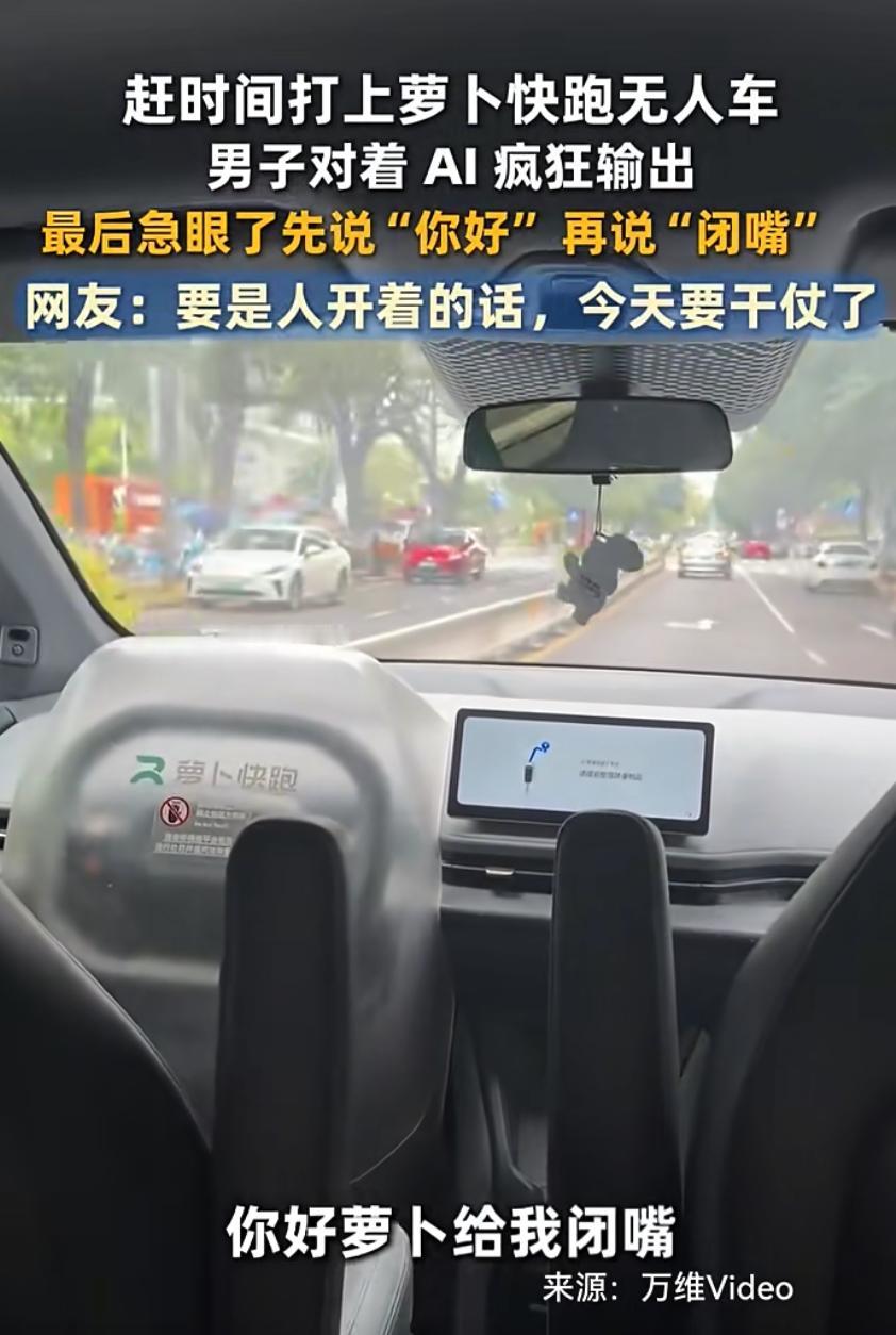 赶时间的话就别打萝卜快跑无人车了哈哈哈，给 AI 下指令的时候，要先说“你好”，