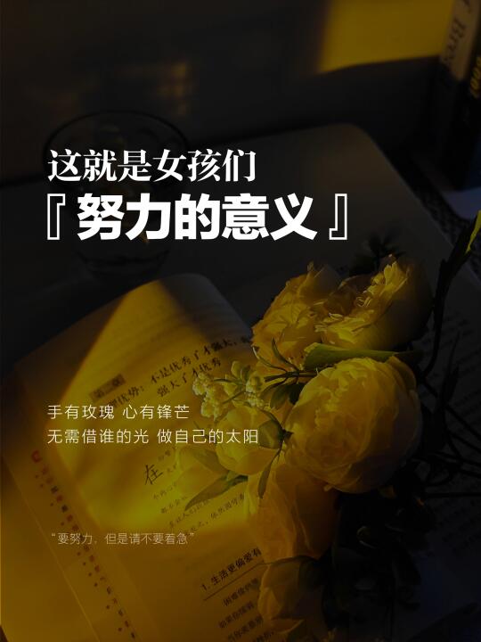 女生为什么要努力？这是我听过最通透的答案