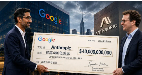 谷歌豪掷400亿美元加注Anthropic，自家Gemini正面对垒的「敌人」。