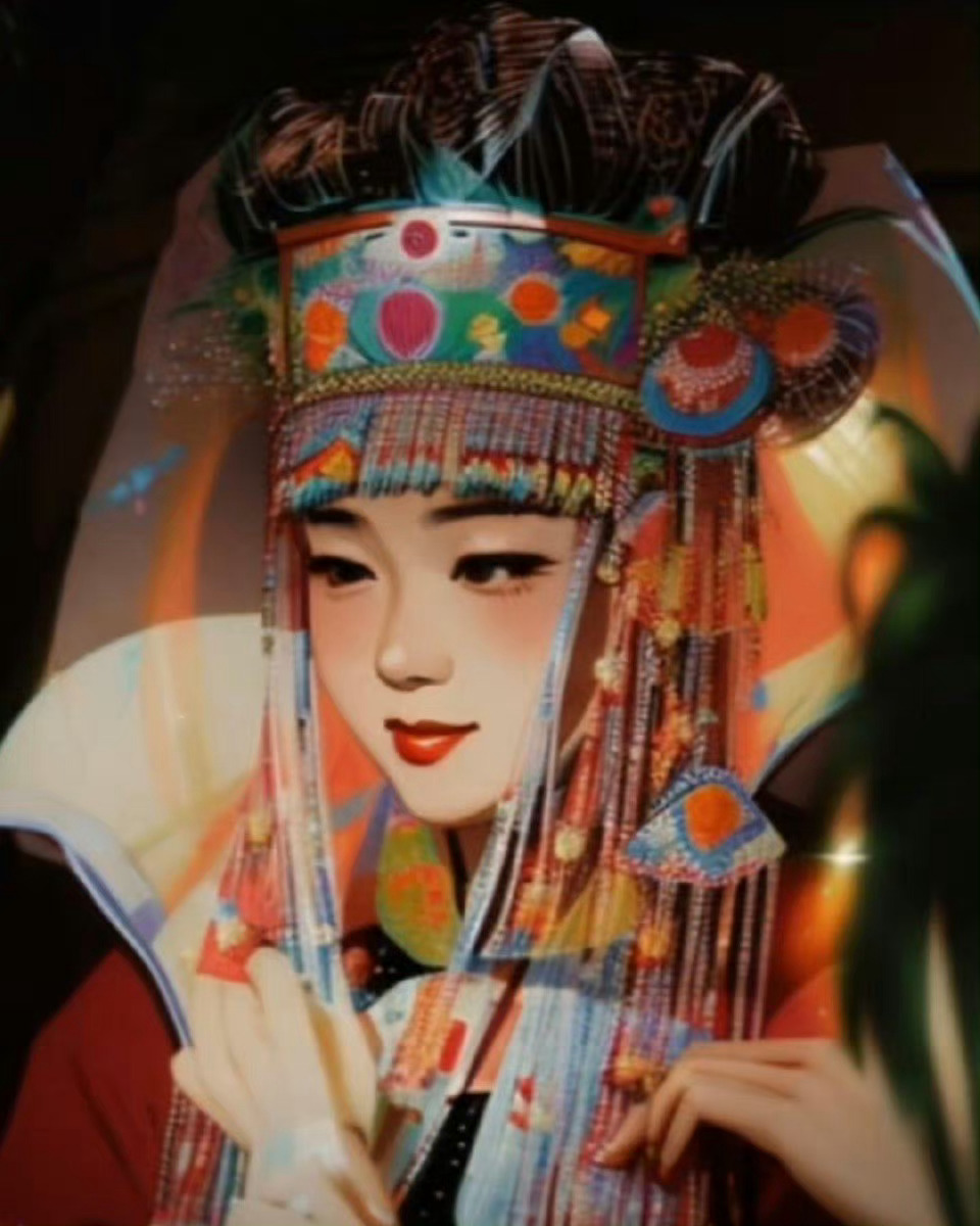 #李玉刚AI变装视频# 当下最火热的AI变装，你感觉李玉刚老师的戏剧变装造型如何