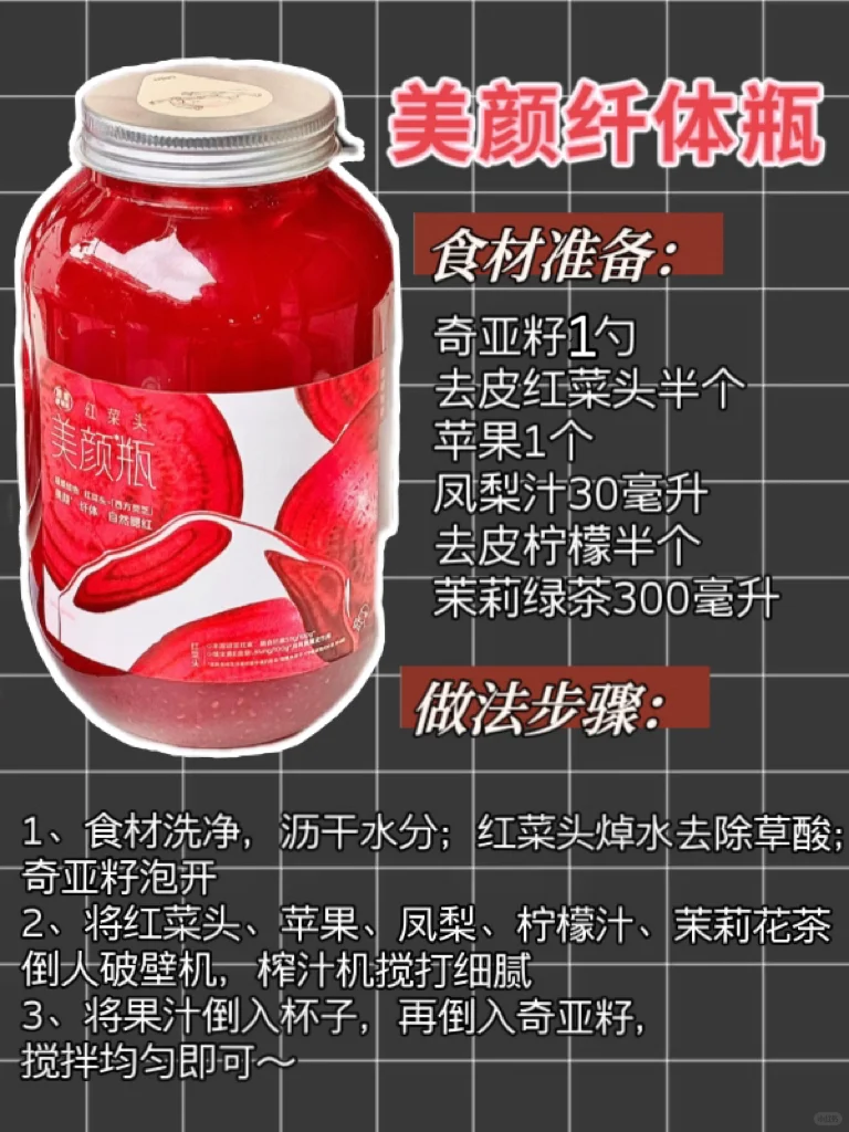 喜茶纤体瓶自制‼️宅家复刻热门果蔬汁👍