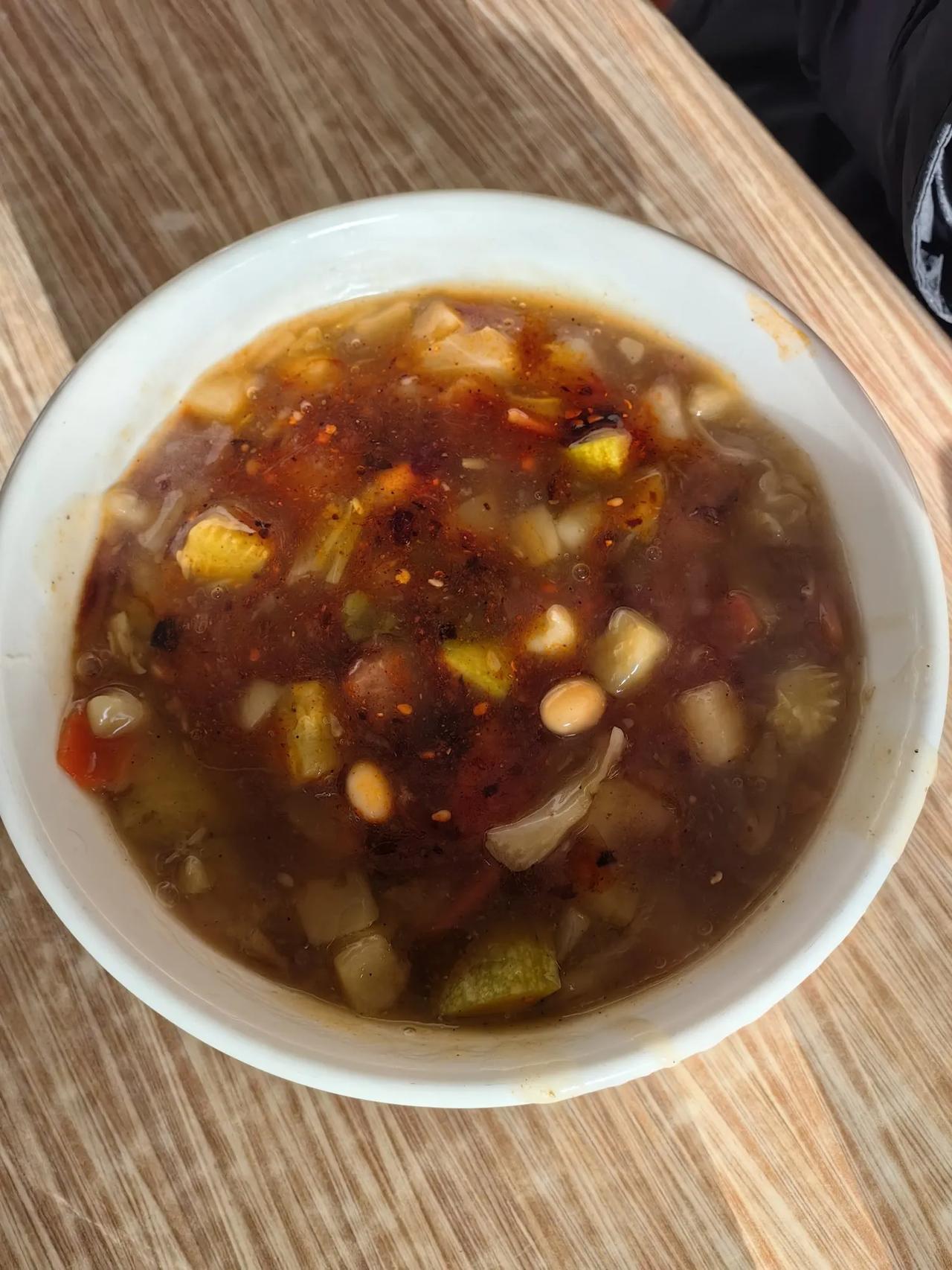 西安胡辣汤，水盆牛肉忘记照了！