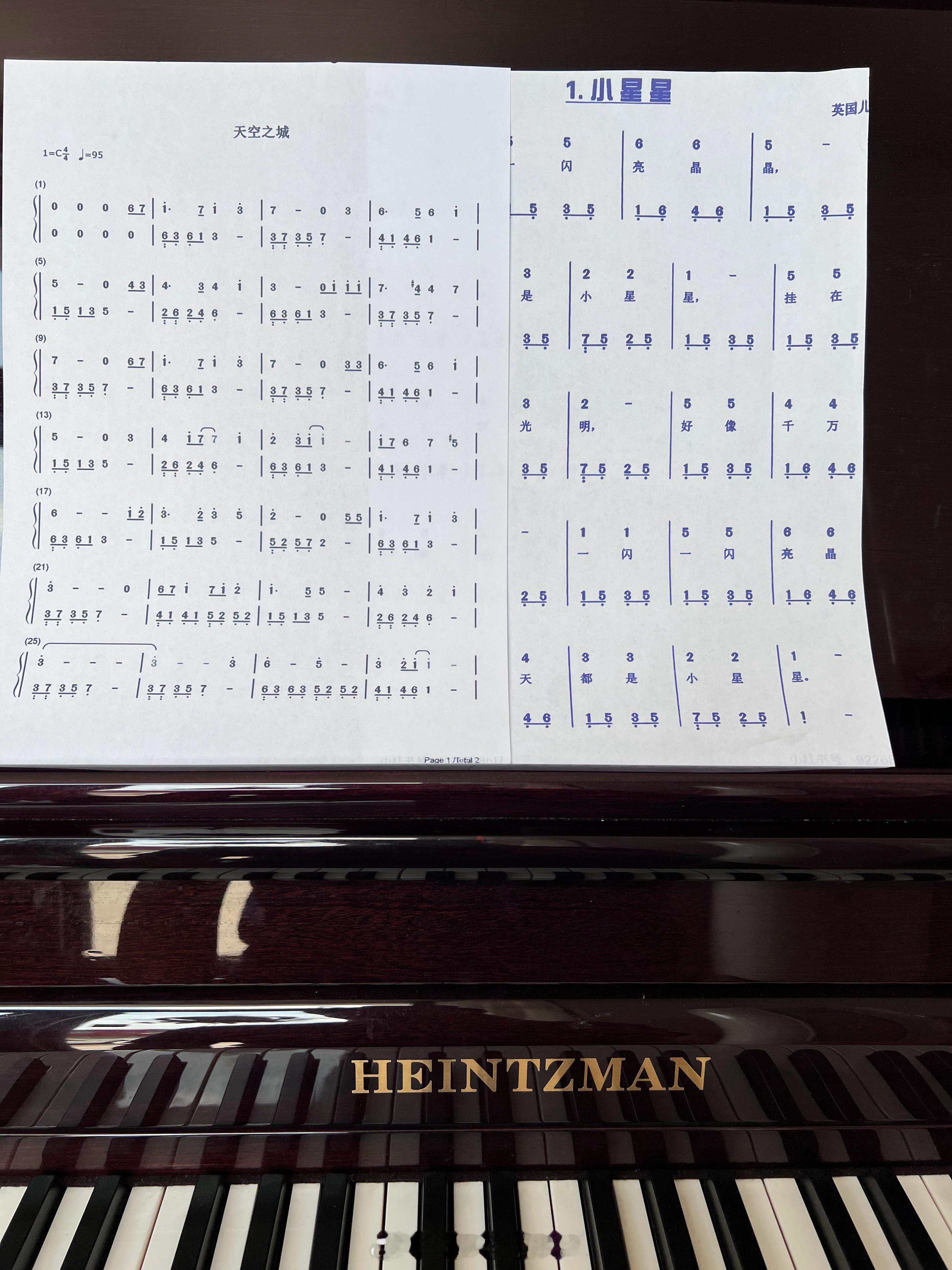 小星星基本学会了，下一首上点强度 ​​​
