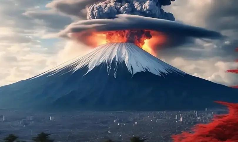 沉睡300多年的日本富士山，火山喷发警报拉响了。信源：日本政府首次召集联合会议商