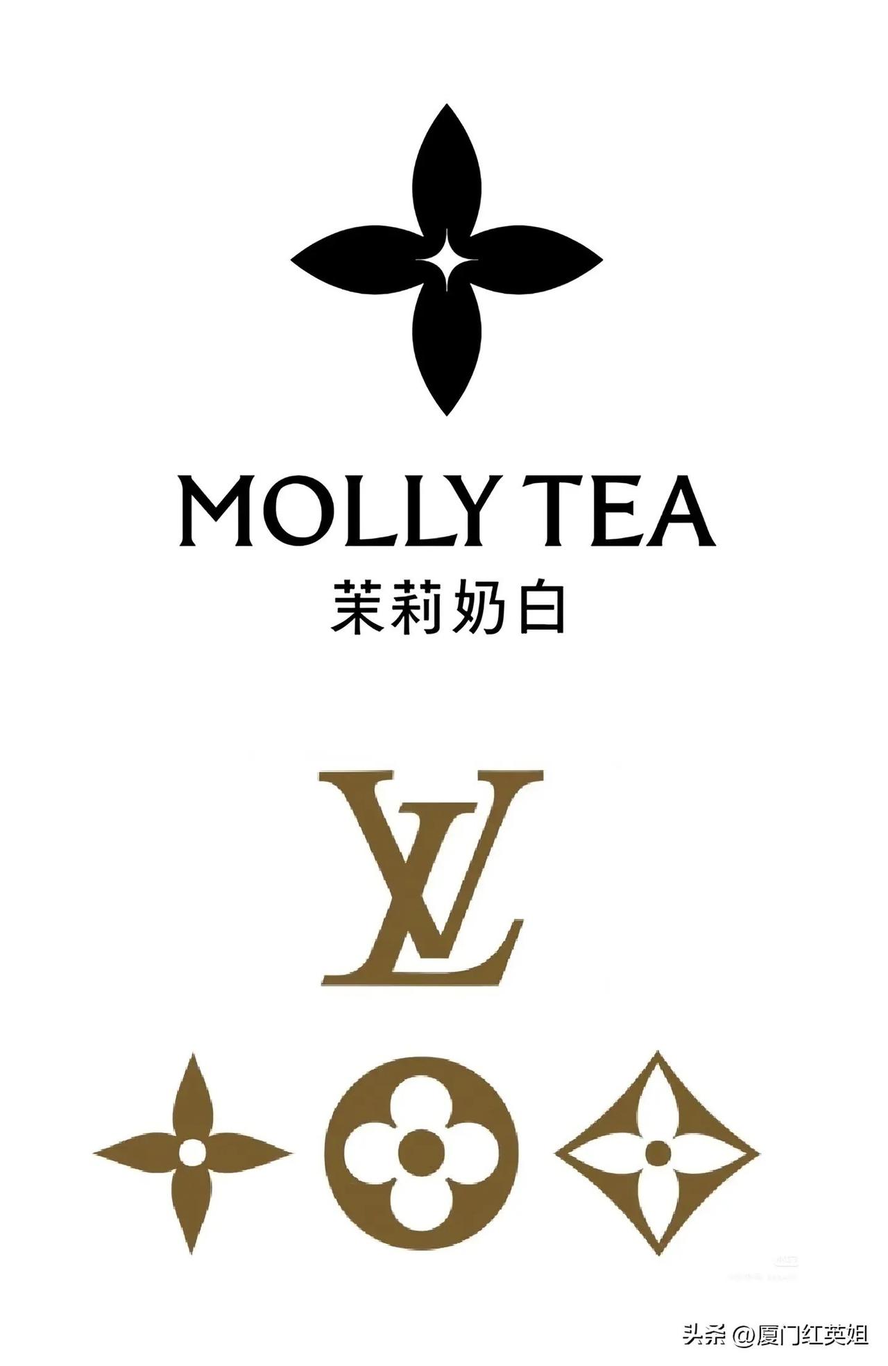 判了，1030元
LV和新茶饮品牌茉莉奶白的商标侵权案，现判处茉莉奶白赔偿LV经