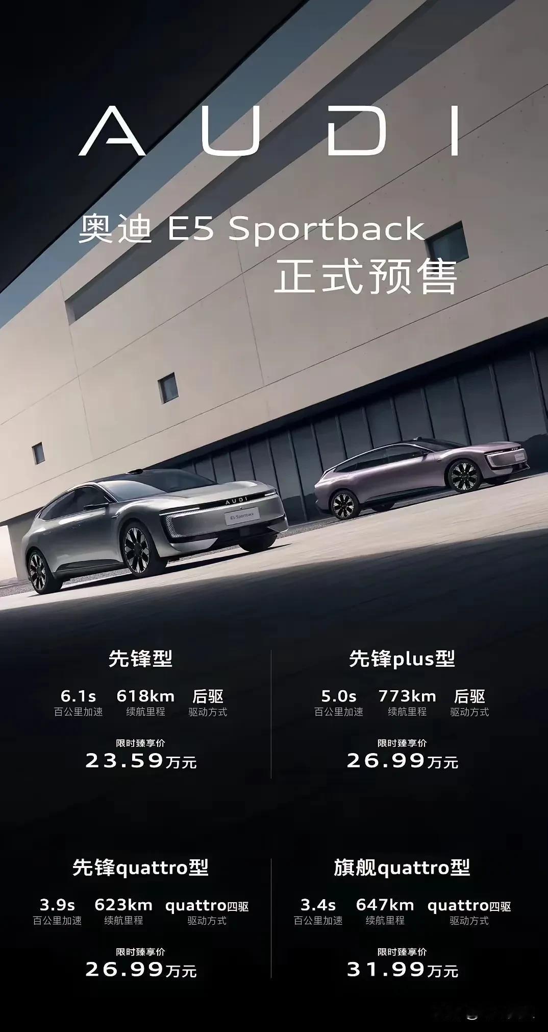 看到奥迪改标我忍不住心疼！
奥迪纯电新能源时代终于来了，新款AIDIE5上市了正