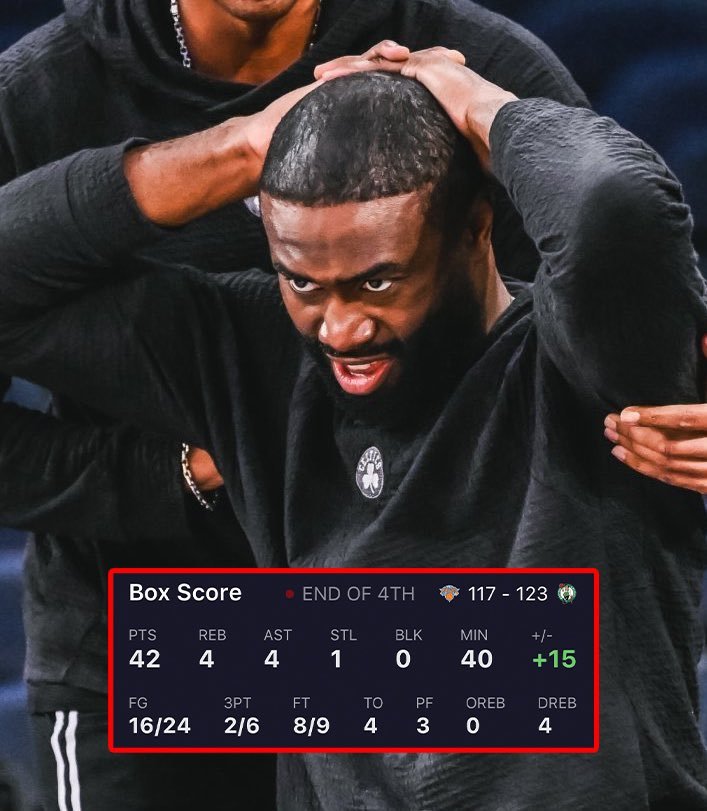 牛爷爷！凯尔特人123-117战胜尼克斯。本场杰伦·布朗表现出色，进攻端势不可挡