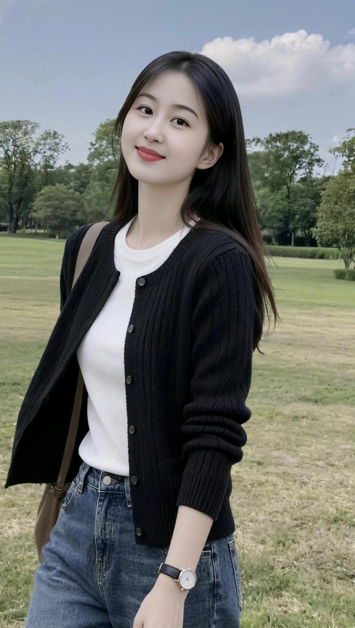 清新随拍 清纯甜美女孩 女孩写真 秋冬穿搭 颜值