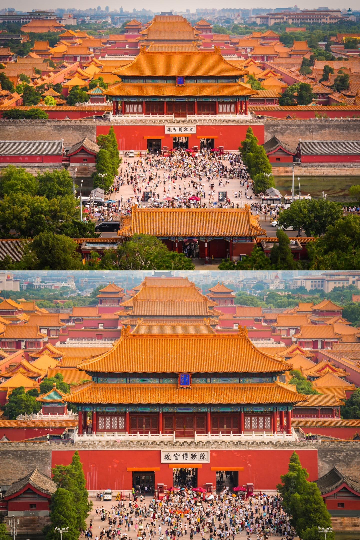来北京，一定要去趟景山公园。站在北京中轴线上，俯瞰故宫全景，感受这座两...