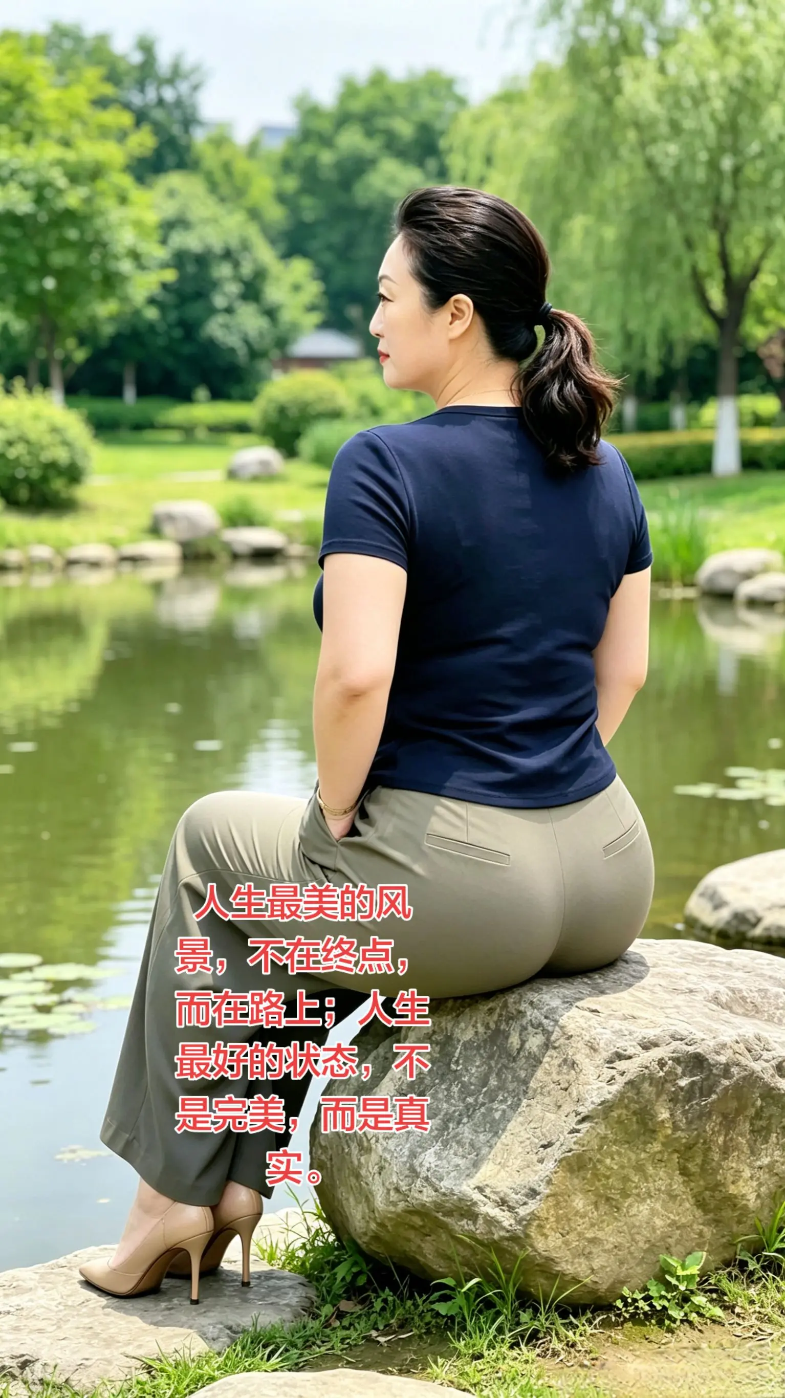 人生最美的风景，不在终点，而在路上；人生最好的状态，不是完美，而是真实。