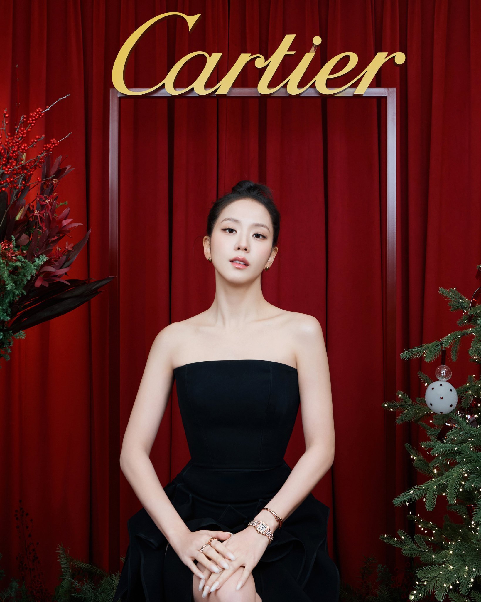 金智秀、黄铉辰、边佑锡.三位卡地亚品牌大使齐聚Cartier 圣诞派对🎄✨ 