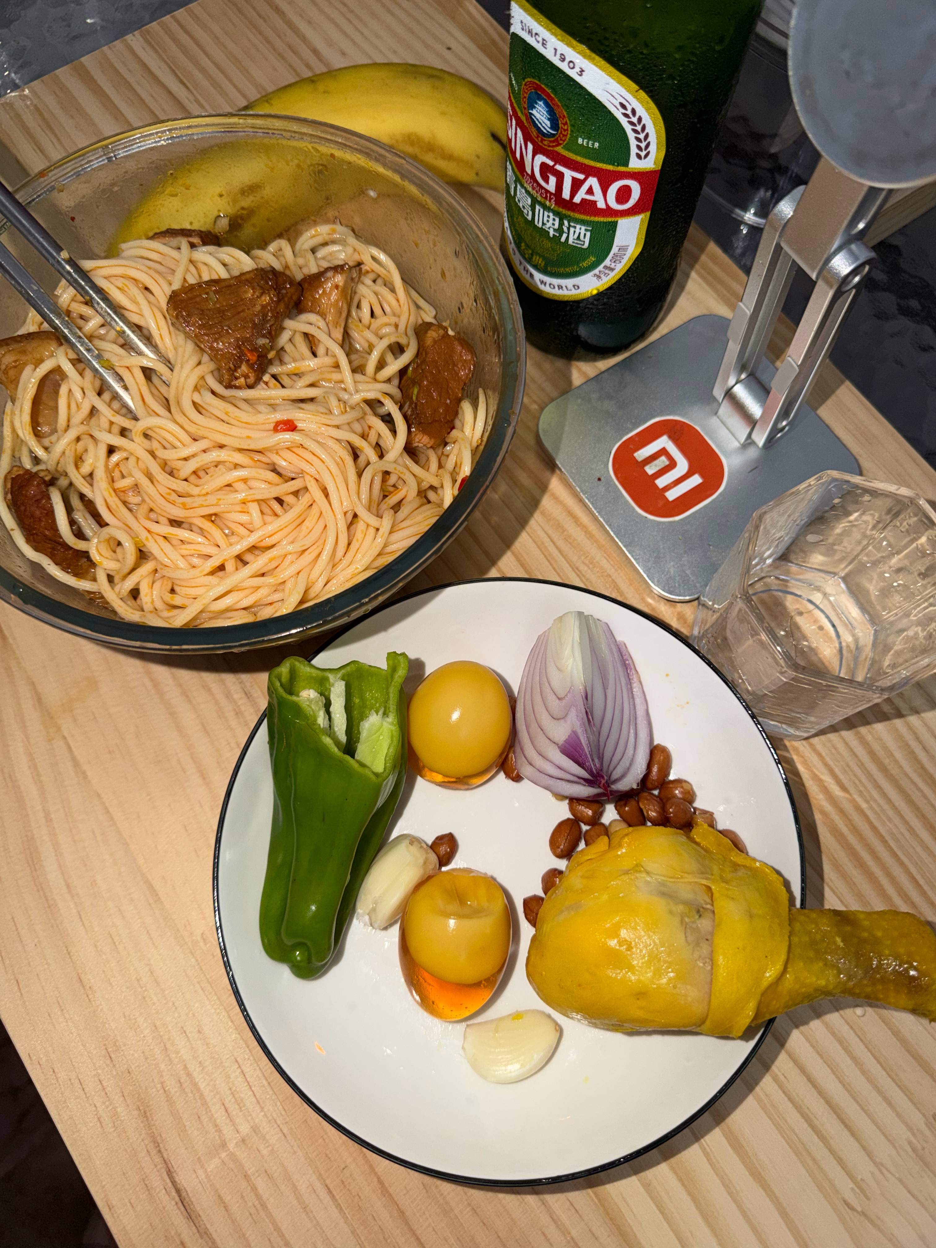下班啦，看我做的饭，中不中