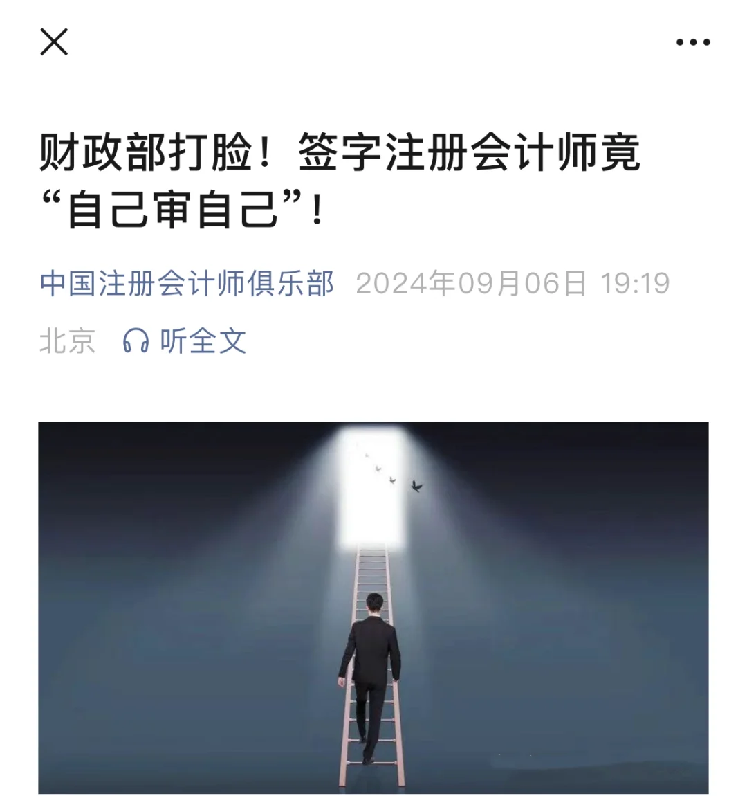 签字注册会计师竟“自己审自己”！