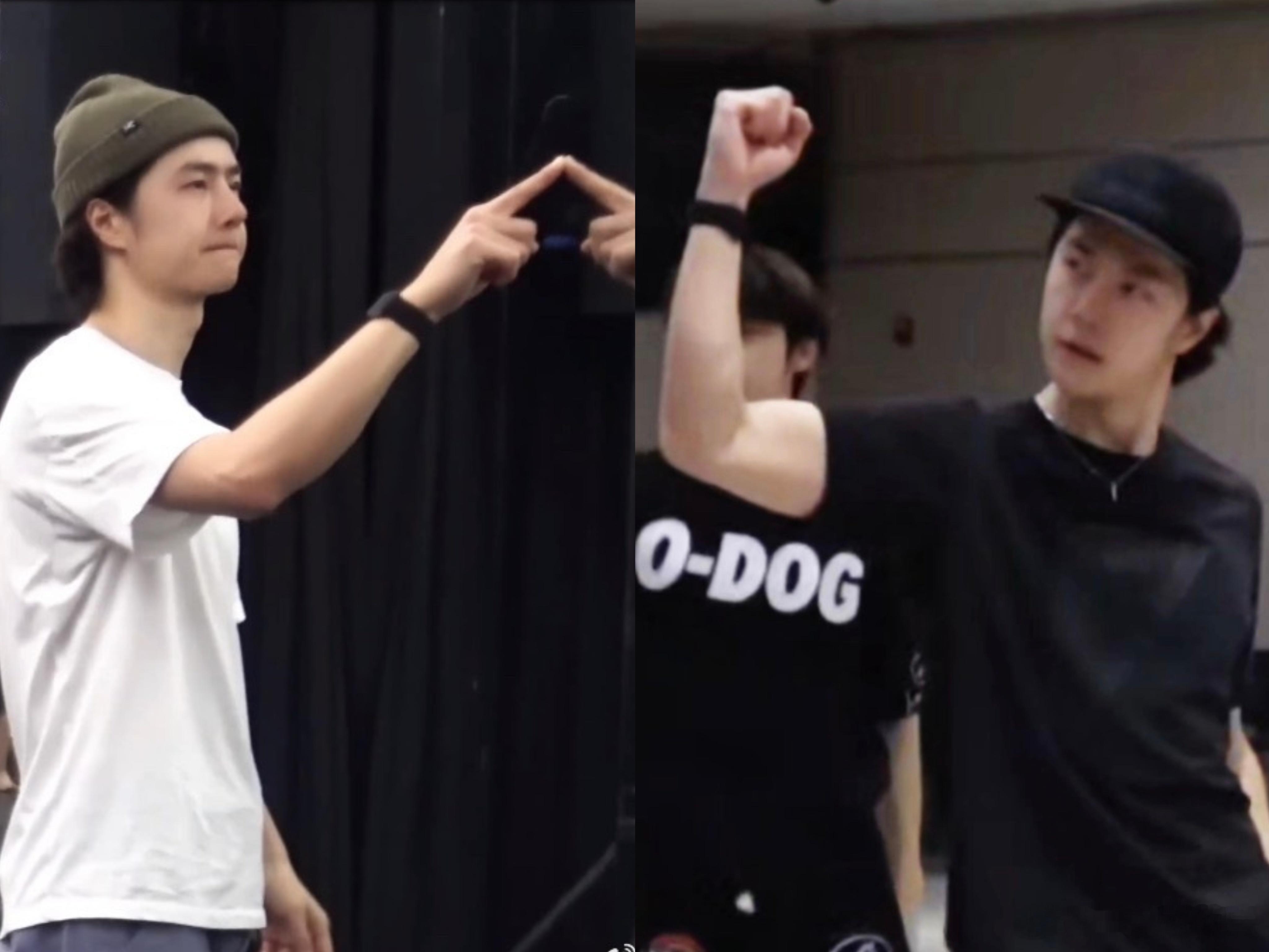 嗯……我额子和他爸比长得很像