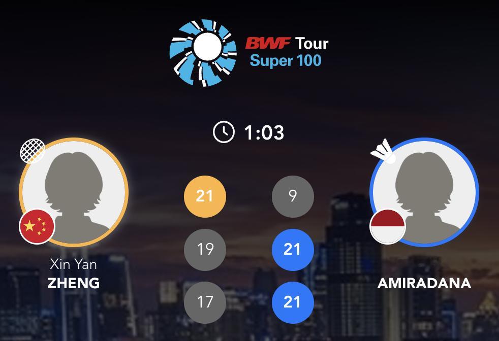 2025年印尼100大师赛资格赛：杨菁蕊🇨🇳 vs 🇮🇩努拉伊斯亚（退赛