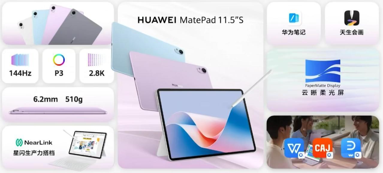 华为MatePad 11.5"S

处理器：麒麟 9000S1（麒麟 9000W