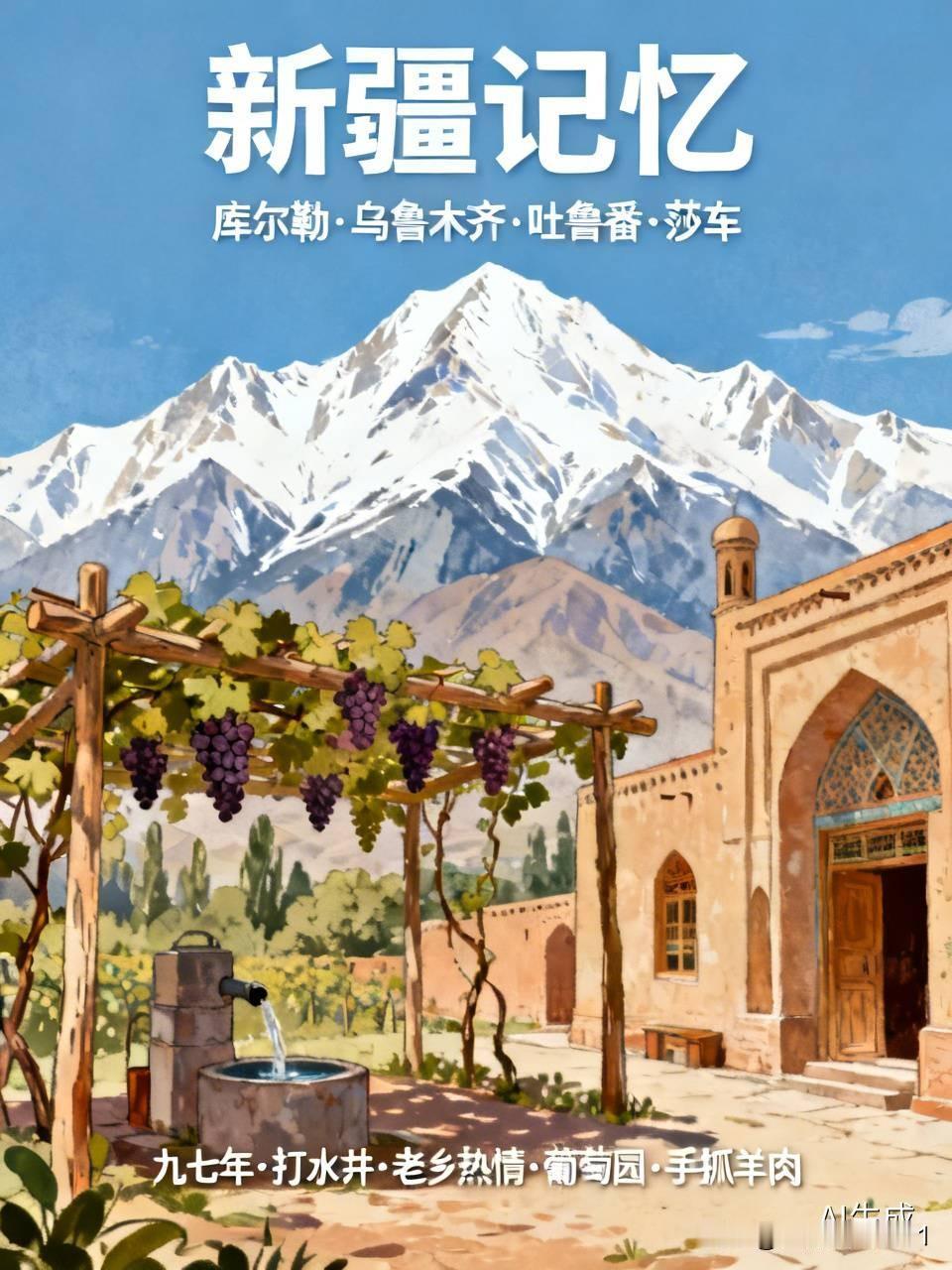 九十年代打水井
新疆沙车县事情
去过地方也挺多
美丽县城库尔勒
乌鲁木齐吐鲁番