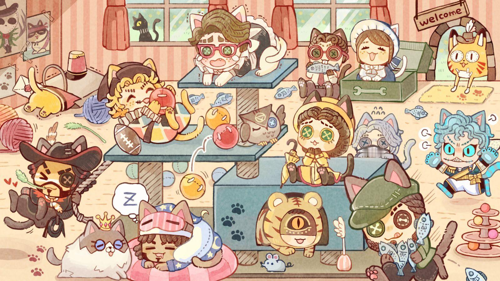 第五人格[超话]  222在日语中的读音nyan nyan nyan类似小猫喵喵