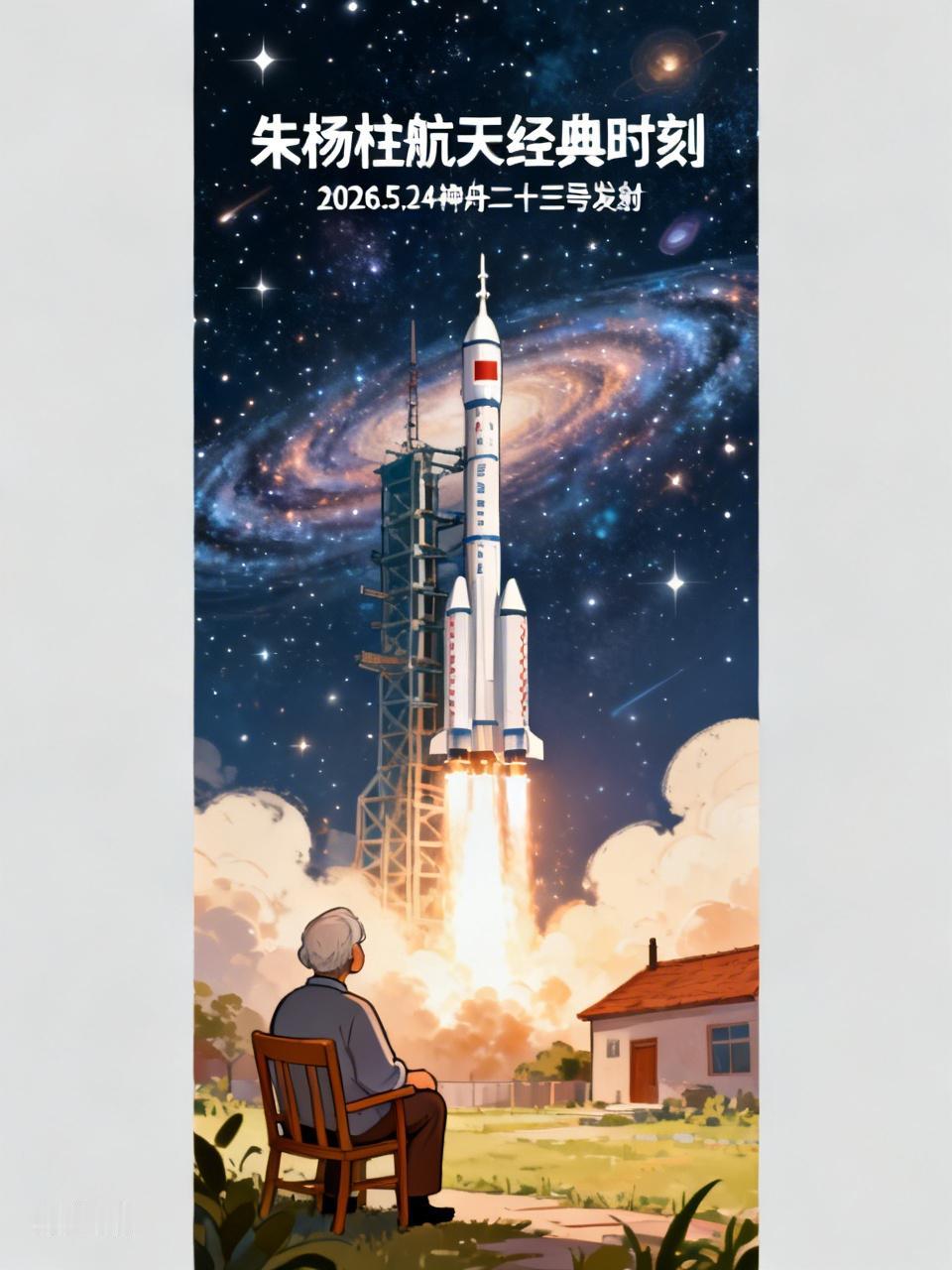 朱杨柱的航天生涯有不少经典时刻。2026年5月24日深夜，由他担任指令长，和张志