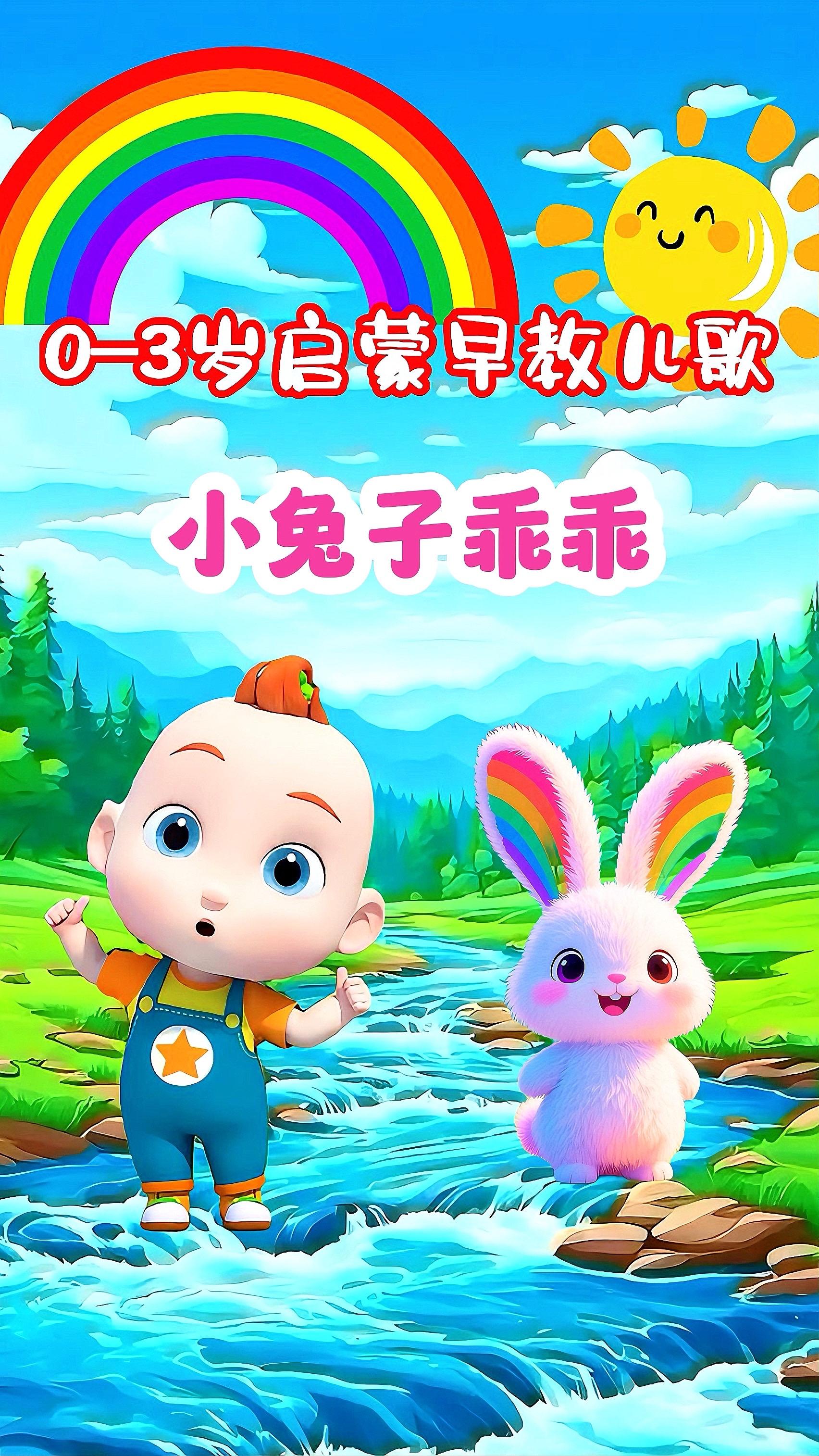 宝宝启蒙早教儿歌动画《小兔子乖乖》