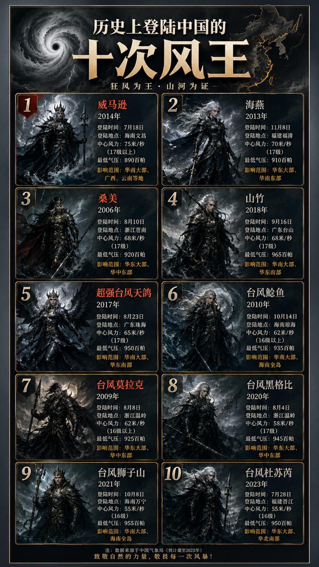 台风科普｜十大风王镌刻沿海记忆！威马逊登顶，见证中国防灾力量步步崛起