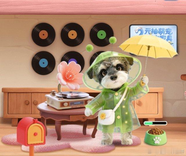 刘呆米 下雨天了怎么办？当然是乖乖穿上雨衣啦～外面打雷了，赶紧把雨衣给我的小宝贝