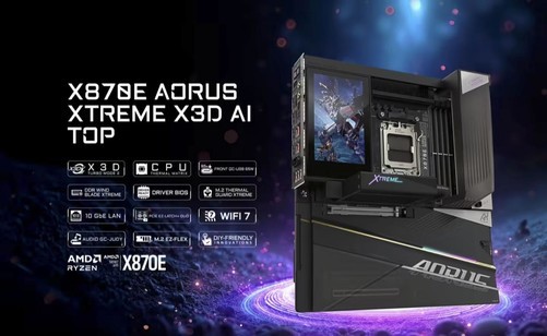 硬核玩家的性能旗舰之选 技嘉X870E AORUS XTREME X3D AI TOP主板重磅亮相