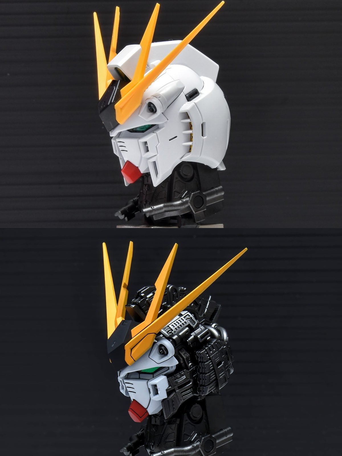 シュンd的PGU牛高达制作进度——目前头部完成一半高达模型 ​​​