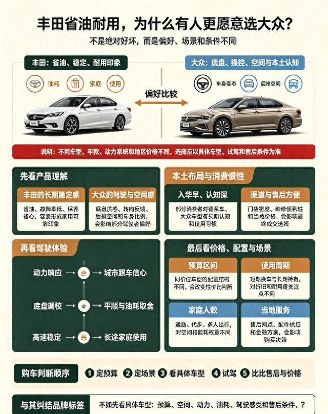 丰田这么“省油耐用”，为啥很多人宁愿买“大众”？看完你就懂了