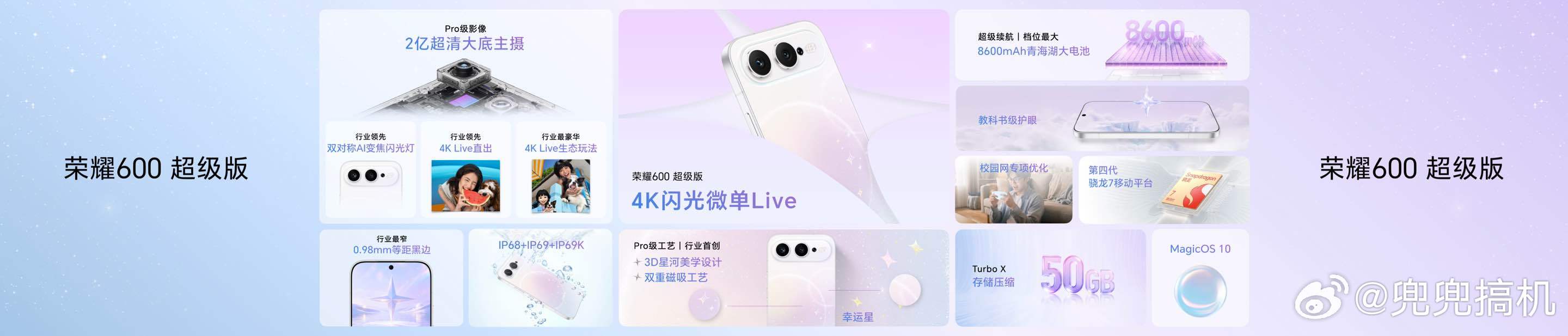 荣耀600价格，超级版起价3299元，国补后2804.15元起，Pro版3899