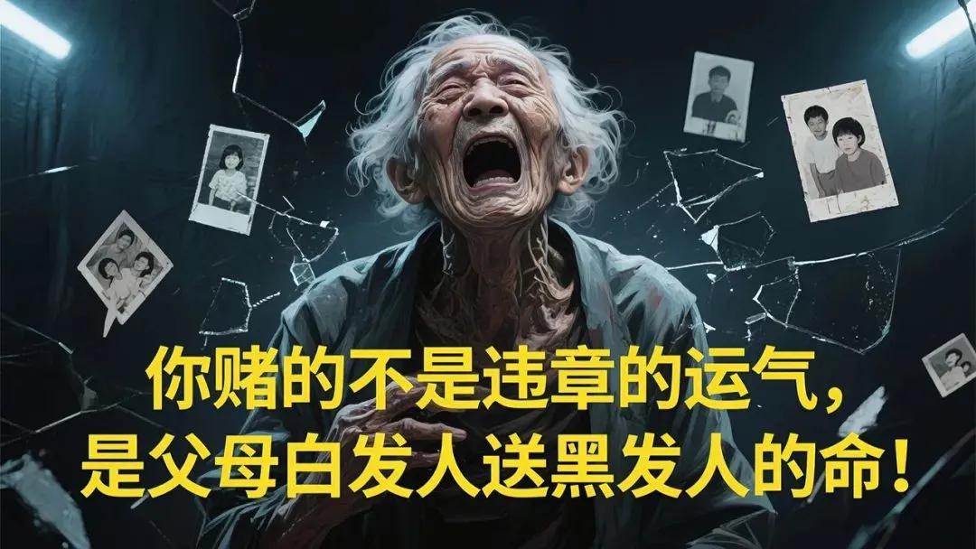 你赌的不是违章的运气，是父母白发人送黑发人的命！

这句振聋发聩的话语，如同一把
