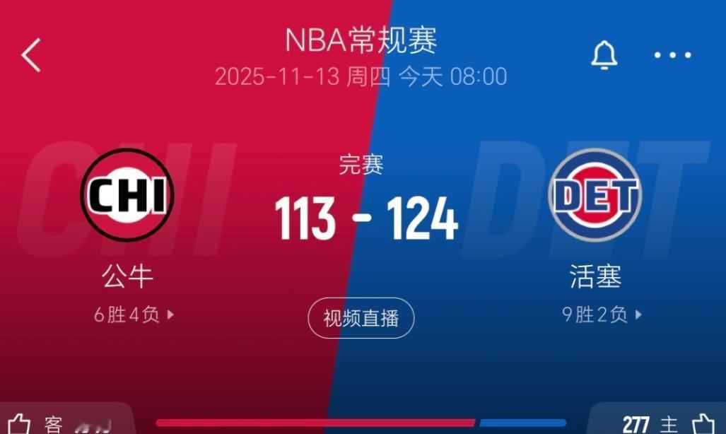 活塞干掉公牛，在缺少康宁汉姆和杜伦的情况下豪取八连胜！