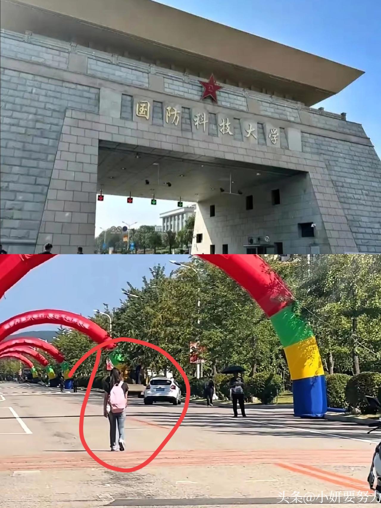 养女儿的意义，这一刻我彻底懂了
刷到国防科大校门口这一幕
鼻子一下就酸了！
单亲