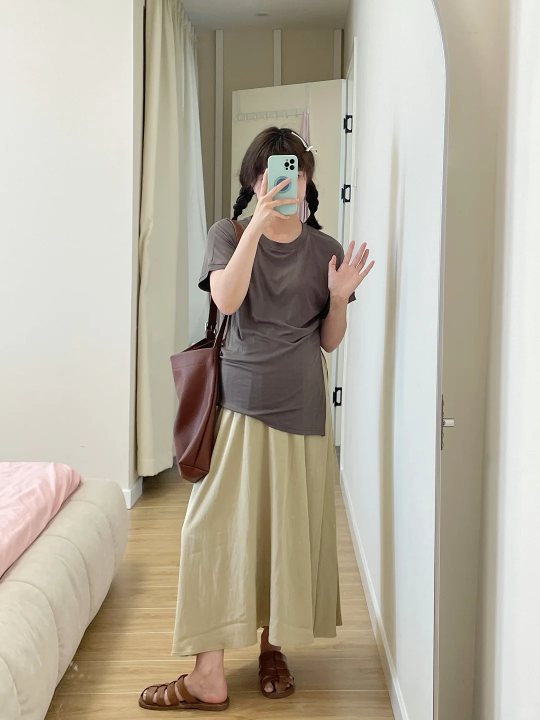 好喜欢我的孕期穿搭，这样穿好慵懒～