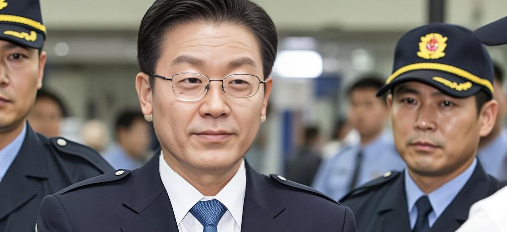 10月20日，韩国总统李在明视察京畿道日山市场时，其贴身保镖因眼神犀利、高度警惕