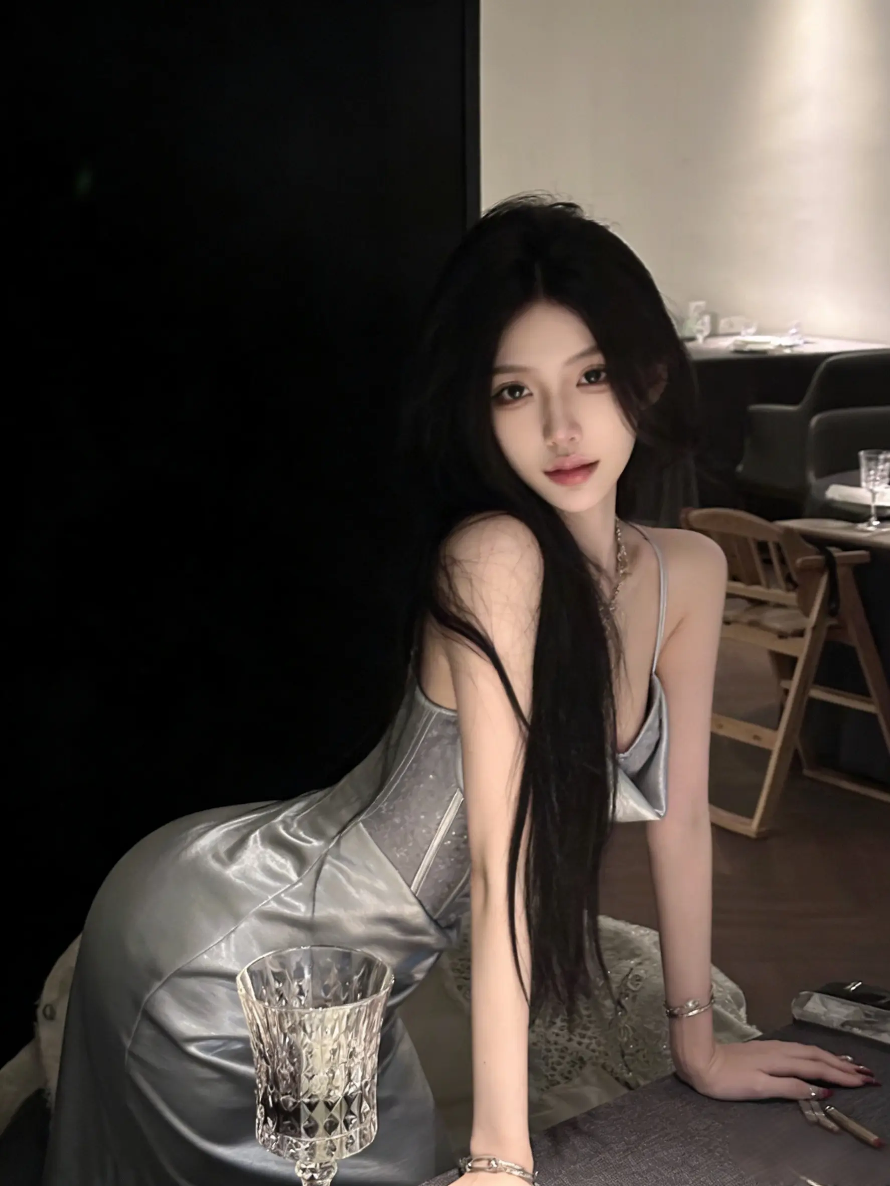 穿搭  温柔性感长裙 御姐 贵气感御姐 名媛礼服