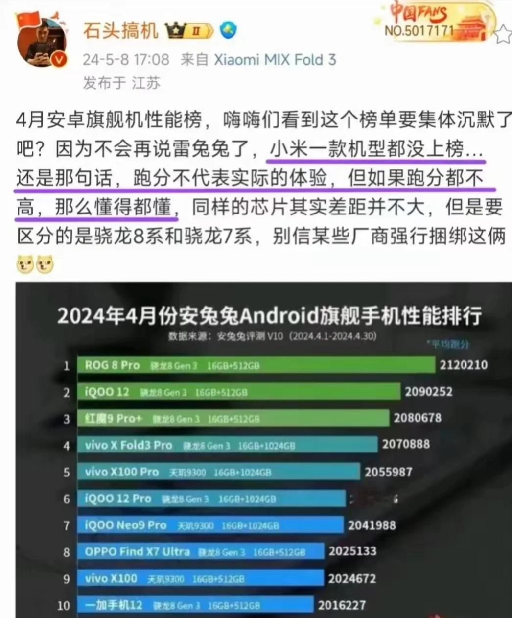 跑分第一的时候：不服跑个分；
跑分不行的时候：跑分不代表实际的体验。
DXO第一